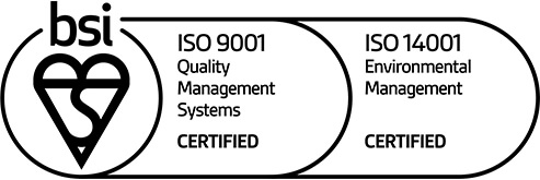 BSI ISO 9001/ISO 14001 logo